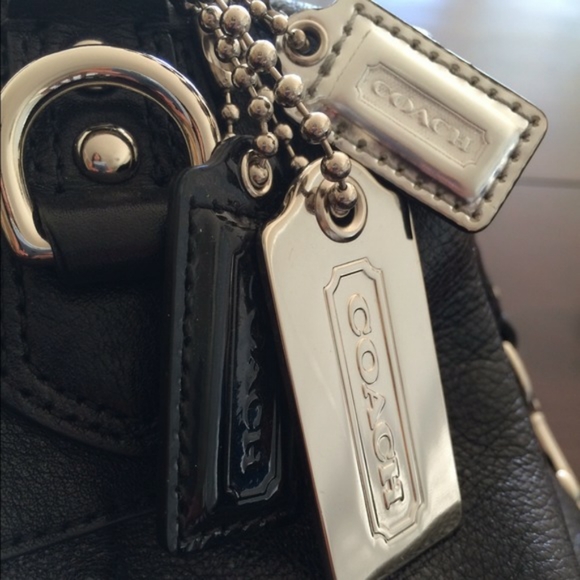 Authentic Coach Madison Black Leather Large Sabrina - Picture 5 of 7